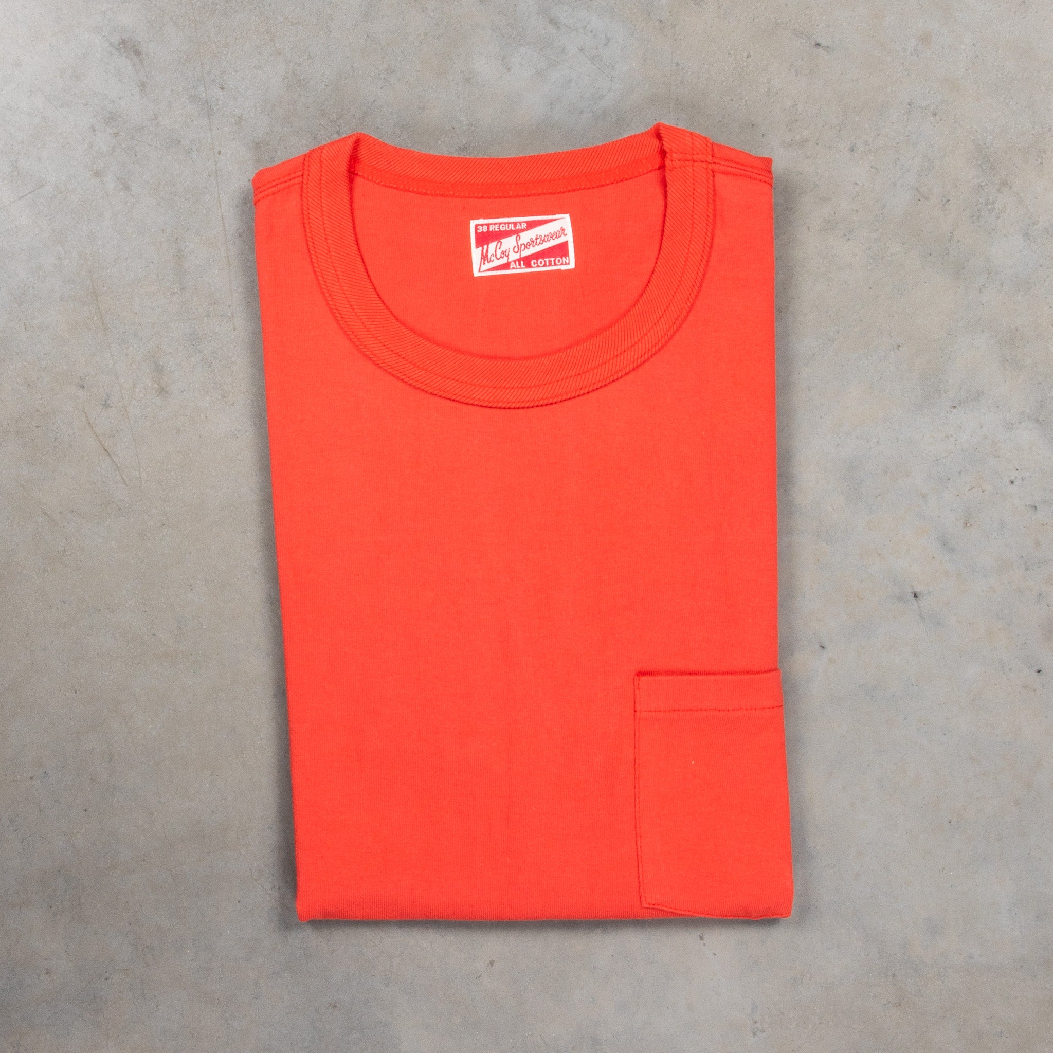 The Real McCoys Pocket Tee Scarlet – Frans Boone Store