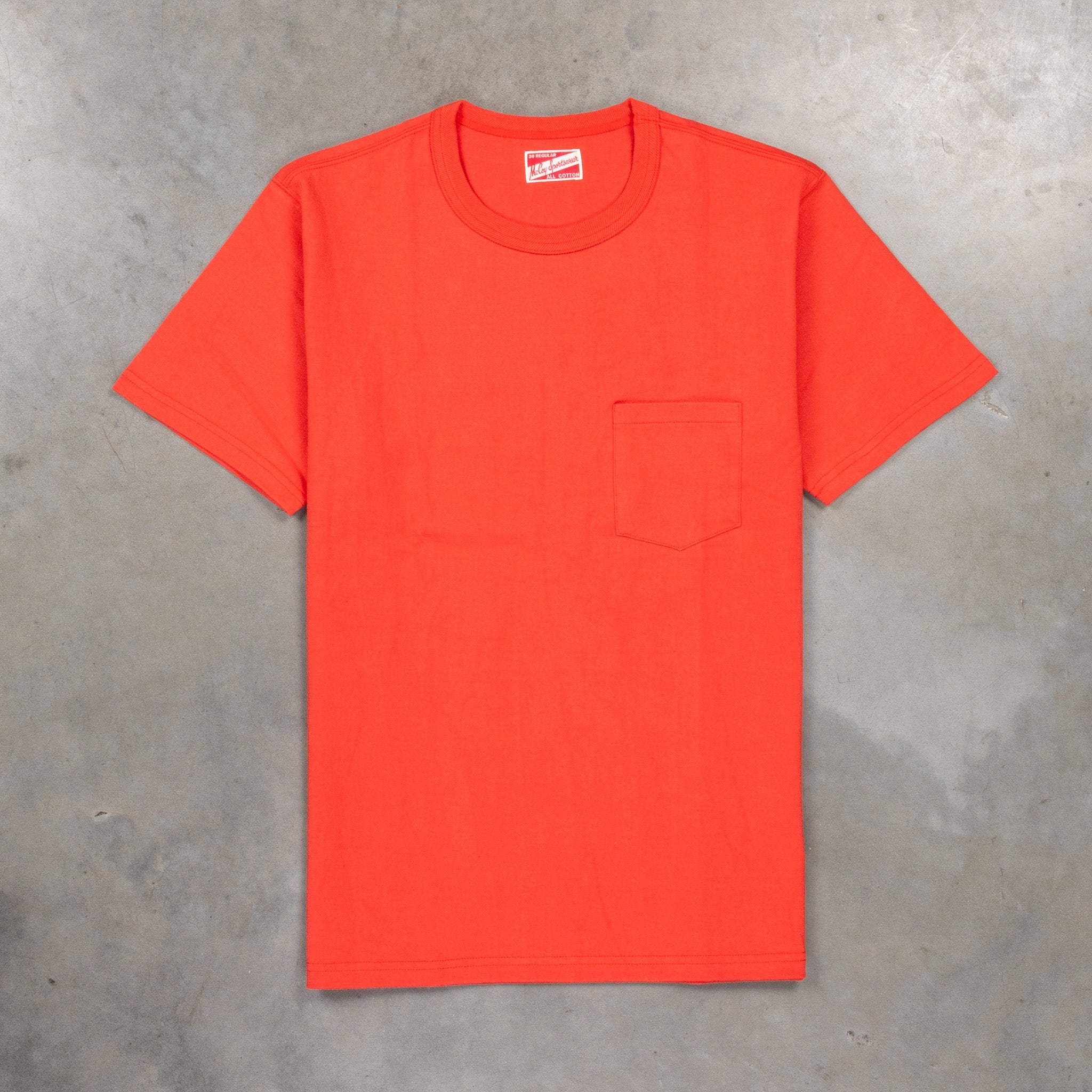 The Real McCoys Pocket Tee Scarlet – Frans Boone Store