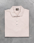 Drumohr Luxury 30G Cashmere Polo Beige Chiaro