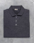 Drumohr Luxury 30G Cashmere Polo Grigio Antracite