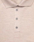 Drumohr Luxury 30G Cashmere Polo Beige Chiaro