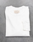 Fullcount Flat Seam Heavyweight Longsleeve T-Shirt White