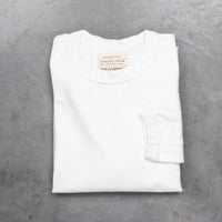 Fullcount Flat Seam Heavyweight Longsleeve T-Shirt White