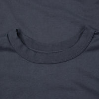 Fullcount Flat Seam Heavyweight Longsleeve T-Shirt Ink. Black