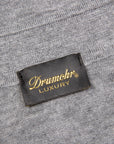 Drumohr Luxury 30G Cashmere Polo Grigio Medio