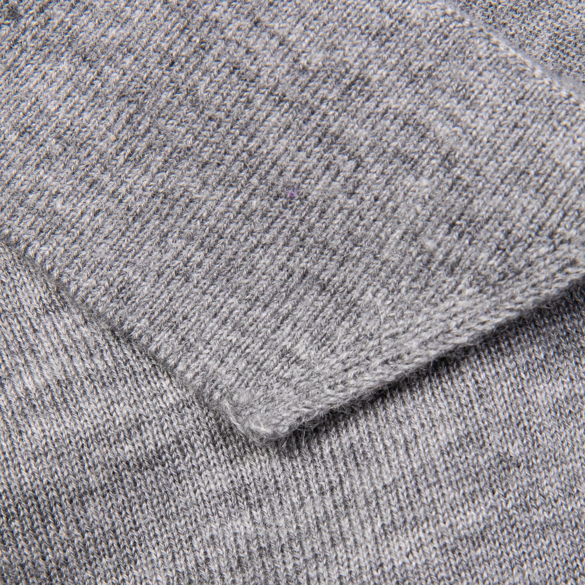 Drumohr Luxury 30G Cashmere Polo Grigio Medio