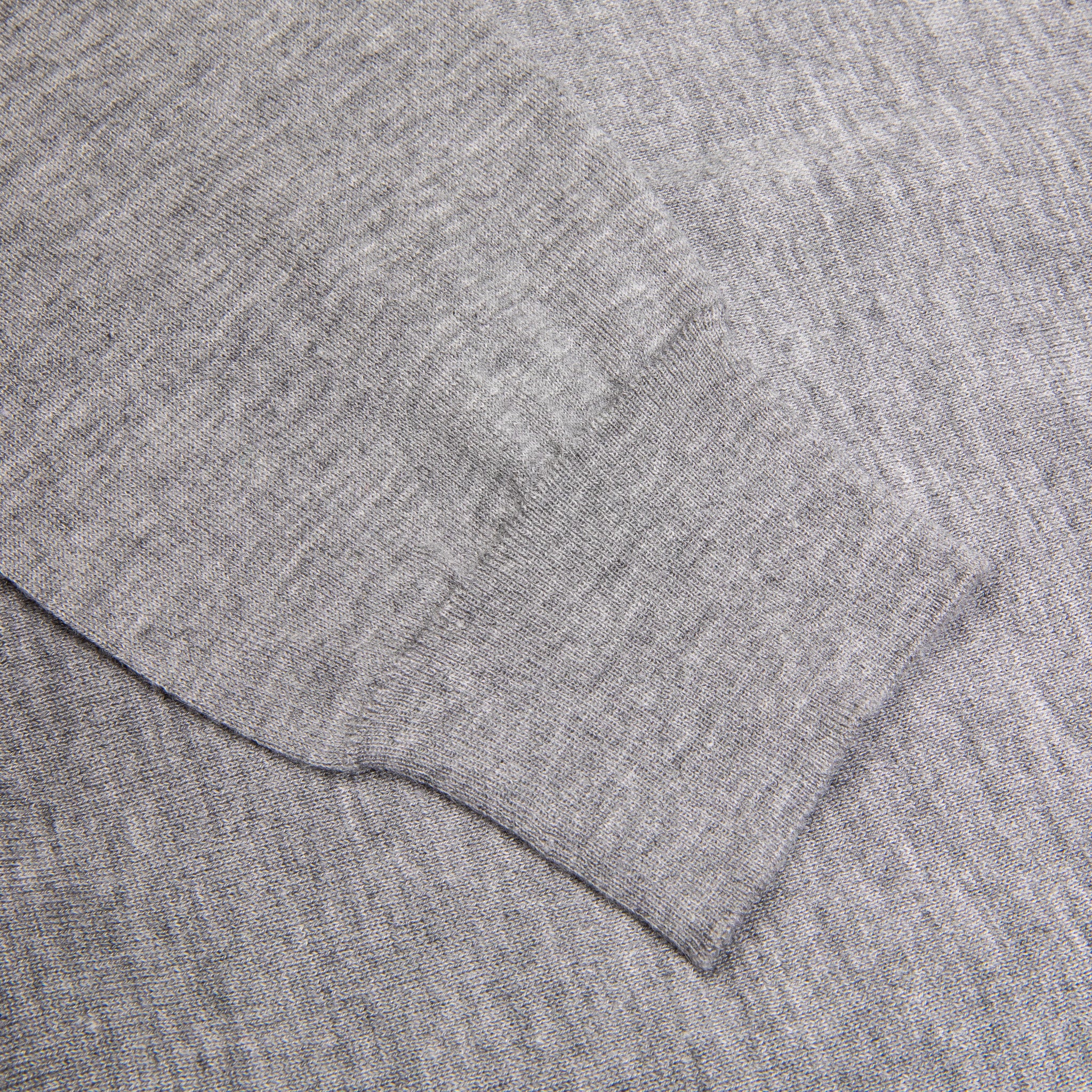 Drumohr Luxury 30G Cashmere Polo Grigio Medio