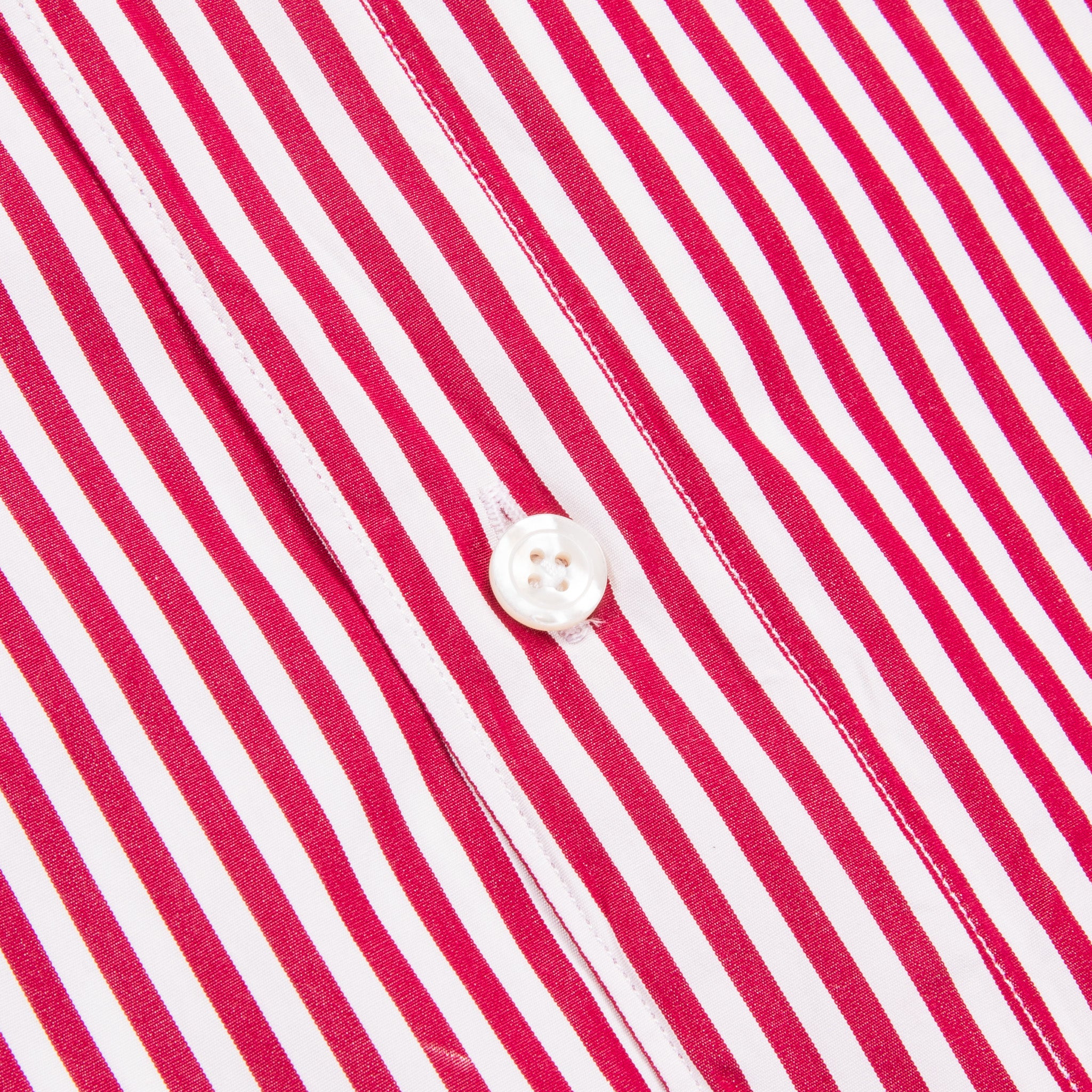 Finamore Tokyo Fit Collo Lucio Bengal Stripe Shirt Chianti