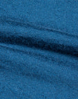 Drumohr Luxury 30G cashmere Crew Neck Blu Acciaio