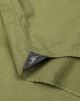 Finamore Tokyo Shirt Sergio Collar Alumo poplin olive
