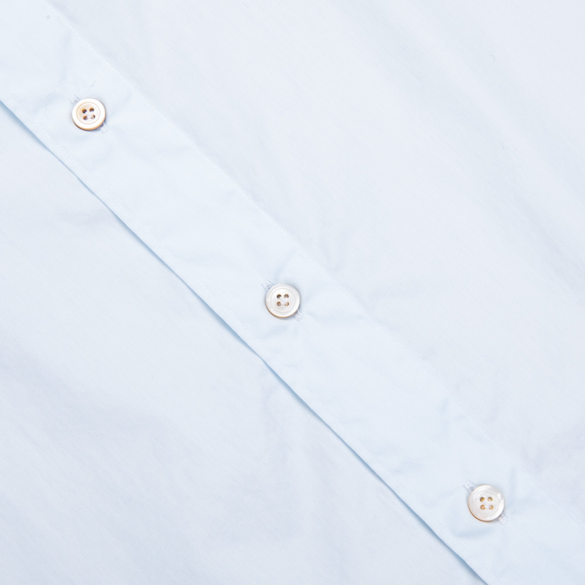 Finamore Tokyo Shirt Sergio Collar Alumo Poplin Celeste