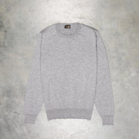 Drumohr Luxury 30G cashmere Crew Neck Grigio Medio