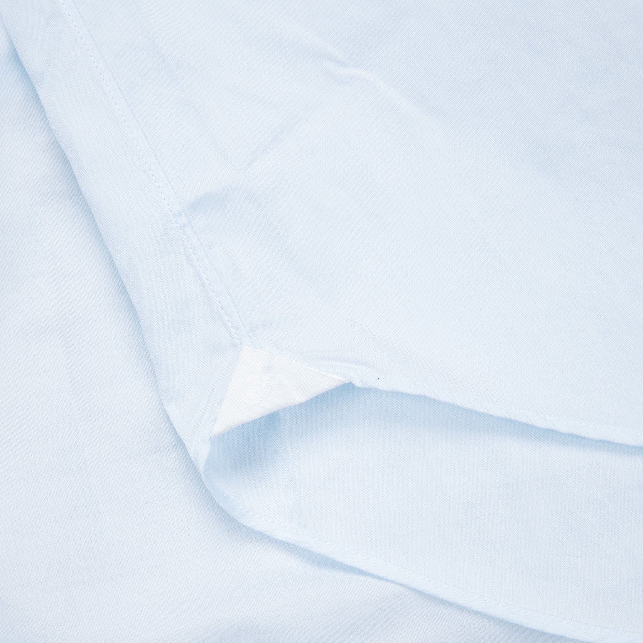 Finamore Tokyo Shirt Sergio Collar Alumo Poplin Celeste