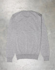 Drumohr Luxury 30G cashmere Crew Neck Grigio Medio