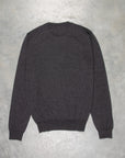 Drumohr Luxury 30G cashmere Crew Neck Grigio Antracite
