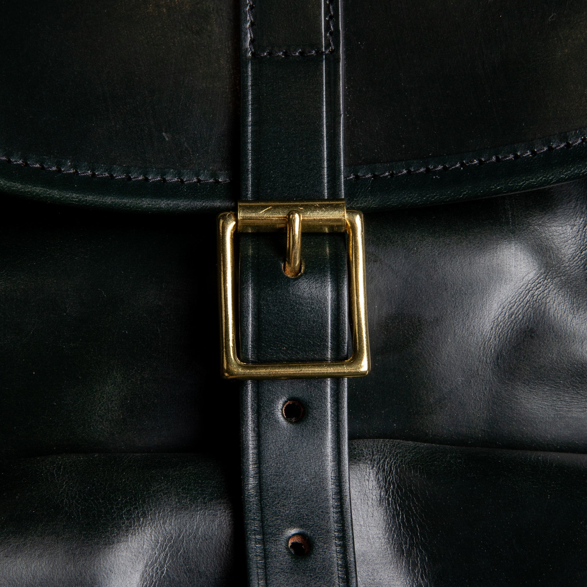 Croots Malton Bridle leather Rucksack Racing Green