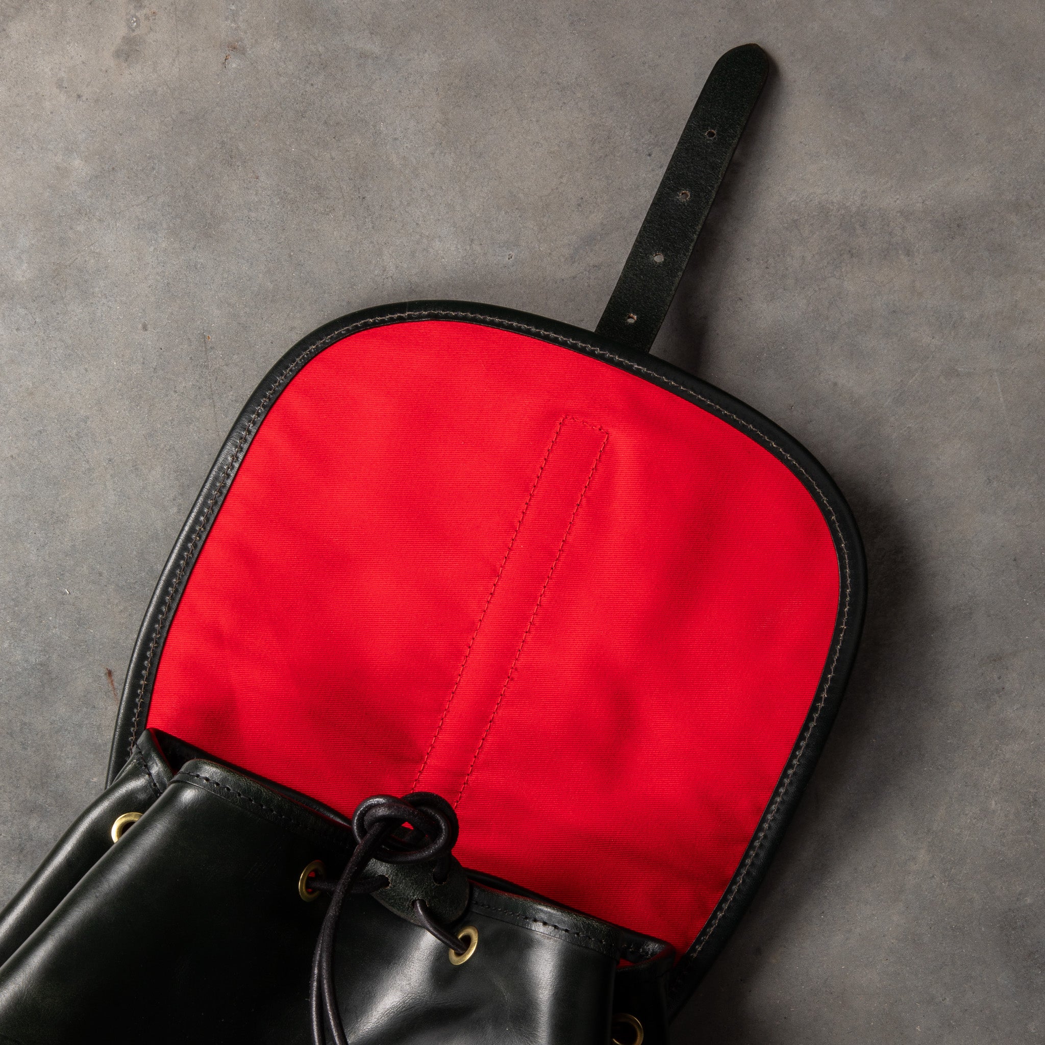 Croots Malton Bridle leather Rucksack Racing Green