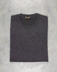 Drumohr Luxury 30G cashmere Crew Neck Grigio Antracite