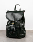 Croots Malton Bridle leather Rucksack Racing Green