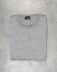Drumohr Luxury 30G cashmere Crew Neck Grigio Medio