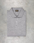 Drumohr Luxury 30G Cashmere Polo Grigio Medio