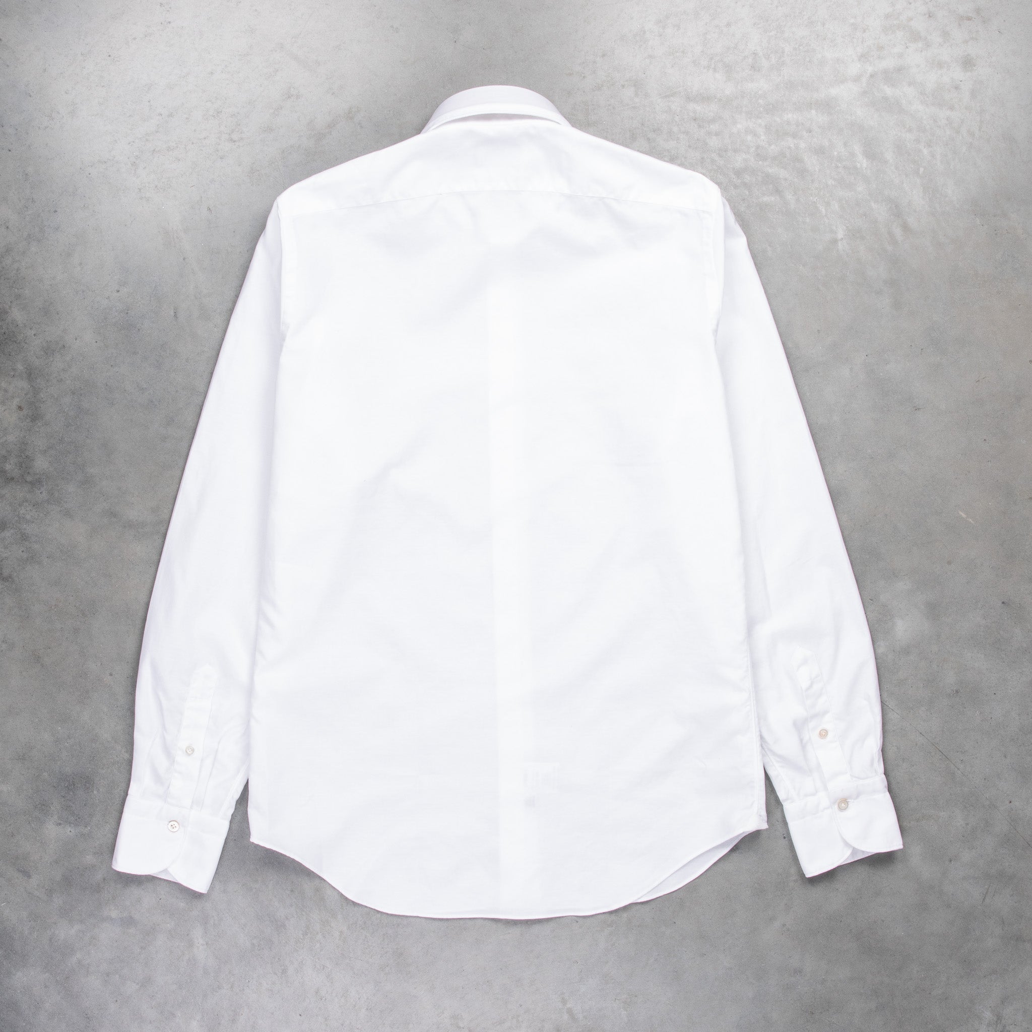 Finamore Washed Tokyo Sergio Collar Shirt Oxford White