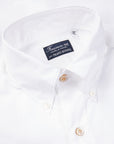 Finamore Gaeta Shirt Lucio Collar Alumo Poplin White