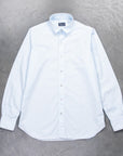 Finamore Gaeta shirt Lucio Collar Alumo poplin Celeste