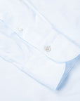 Finamore Gaeta shirt Lucio Collar Alumo poplin Celeste