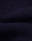 William Lockie x Frans Boone Alain 3-Pocket Cardigan Lambswool Navy