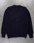 William Lockie x Frans Boone Alain 3-Pocket Cardigan Lambswool Navy