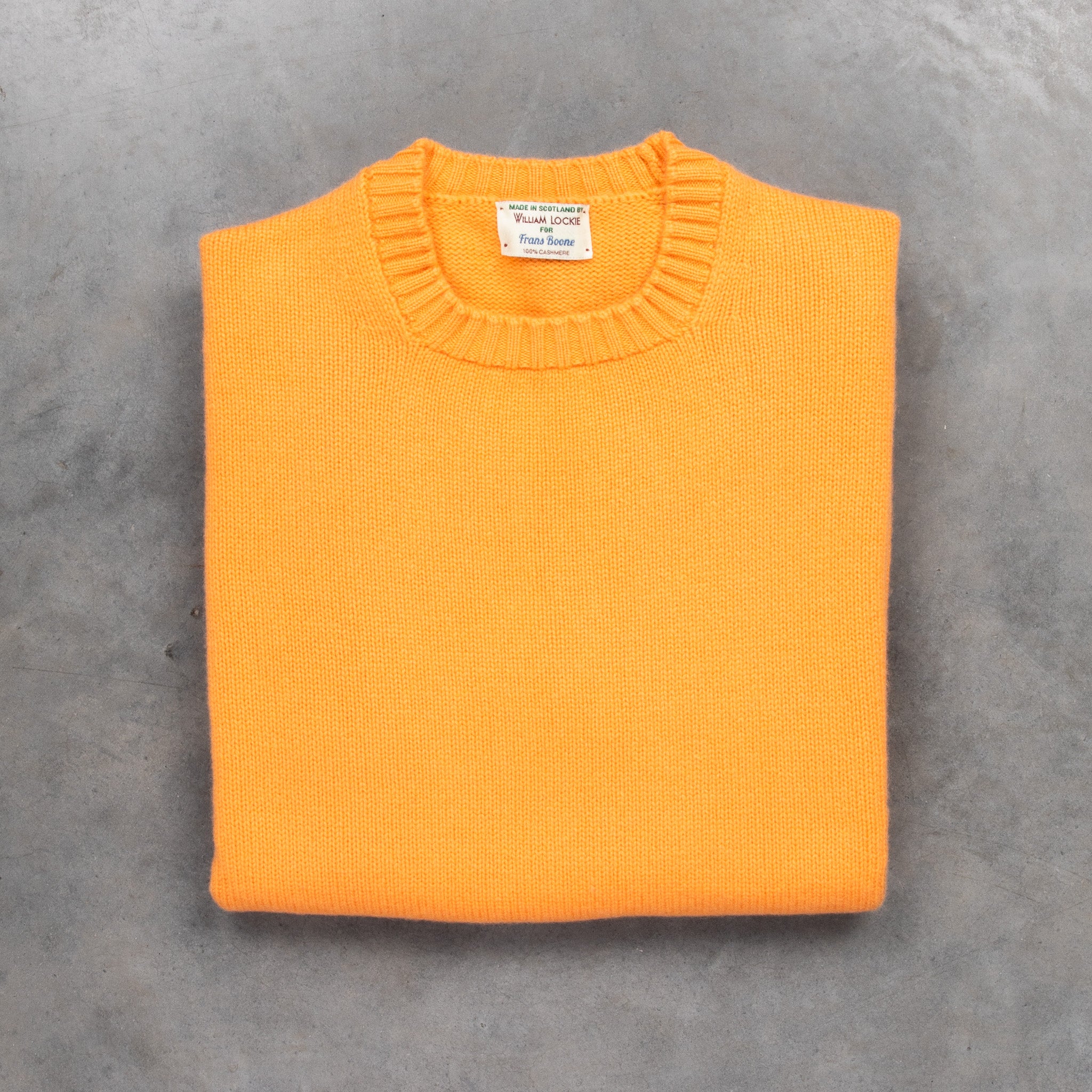 William Lockie x Frans Boone Nis Cashmere Crew Neck Cantaloupe