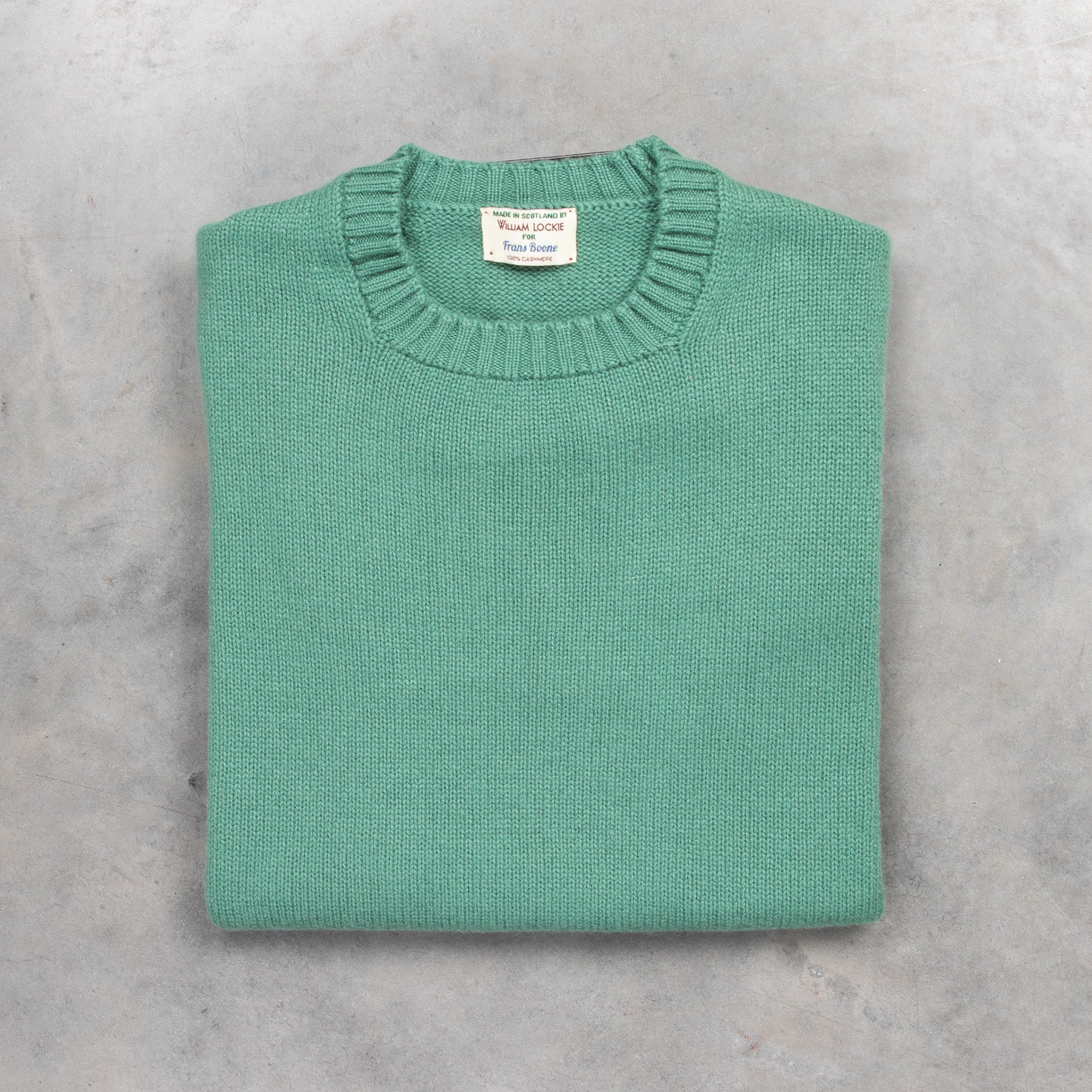 William Lockie x Frans Boone Nis Cashmere Crew Neck Beryl