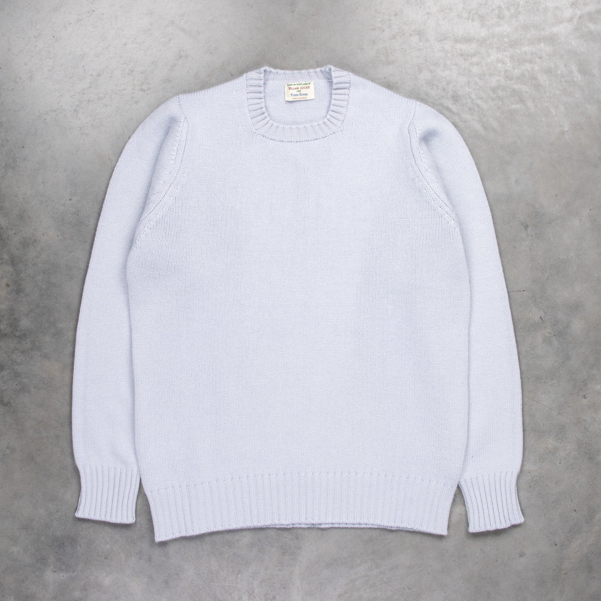 William Lockie x Frans Boone Nis Cashmere Crew Neck Titanium