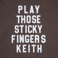 The Real McCoy's Football T-Shirt Sticky Fingers Charcoal