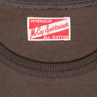 The Real McCoy's Football T-Shirt Sticky Fingers Charcoal