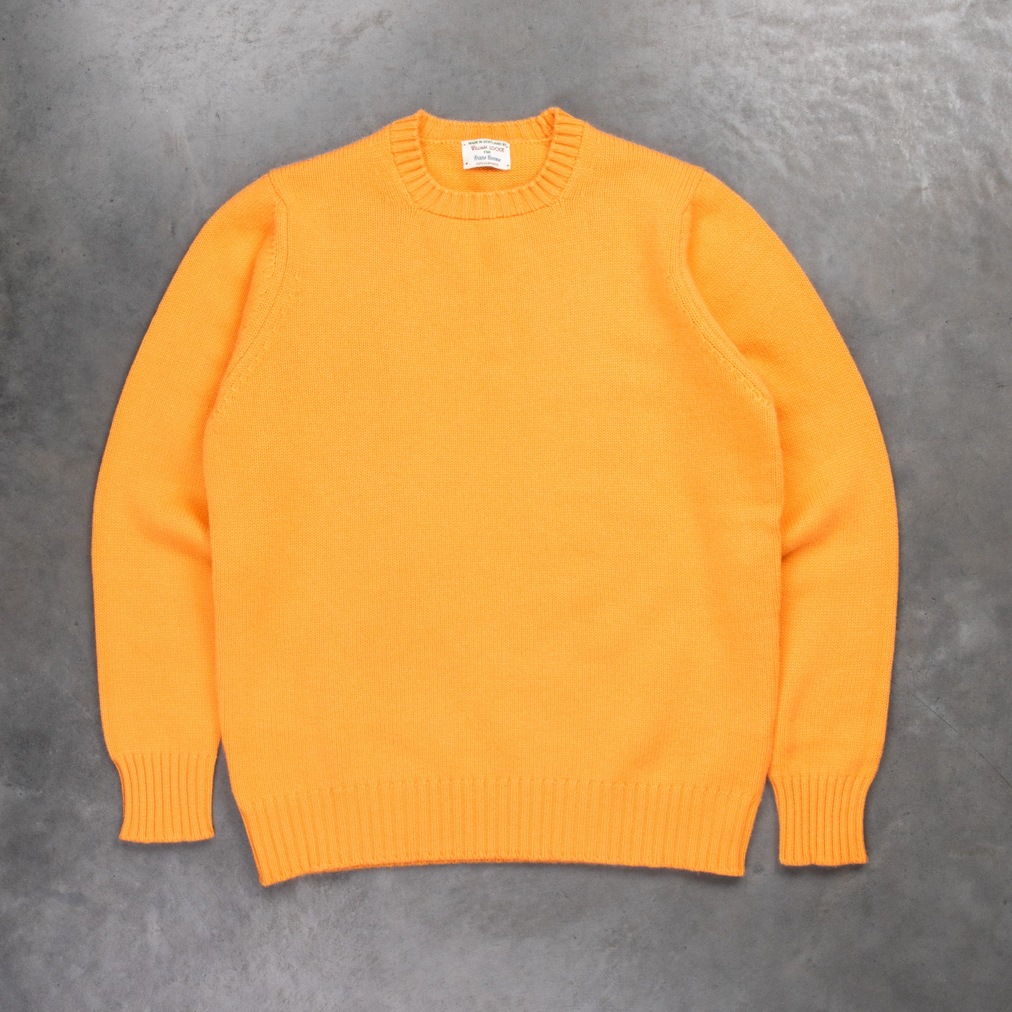 William Lockie x Frans Boone Nis Cashmere Crew Neck Cantaloupe