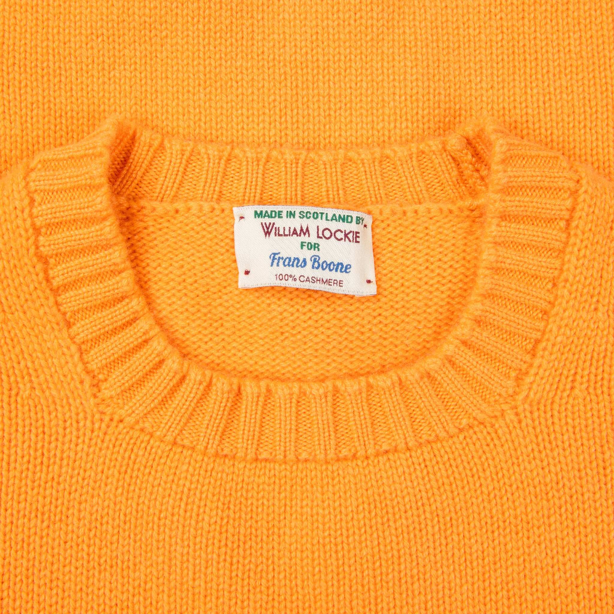 William Lockie x Frans Boone Nis Cashmere Crew Neck Cantaloupe