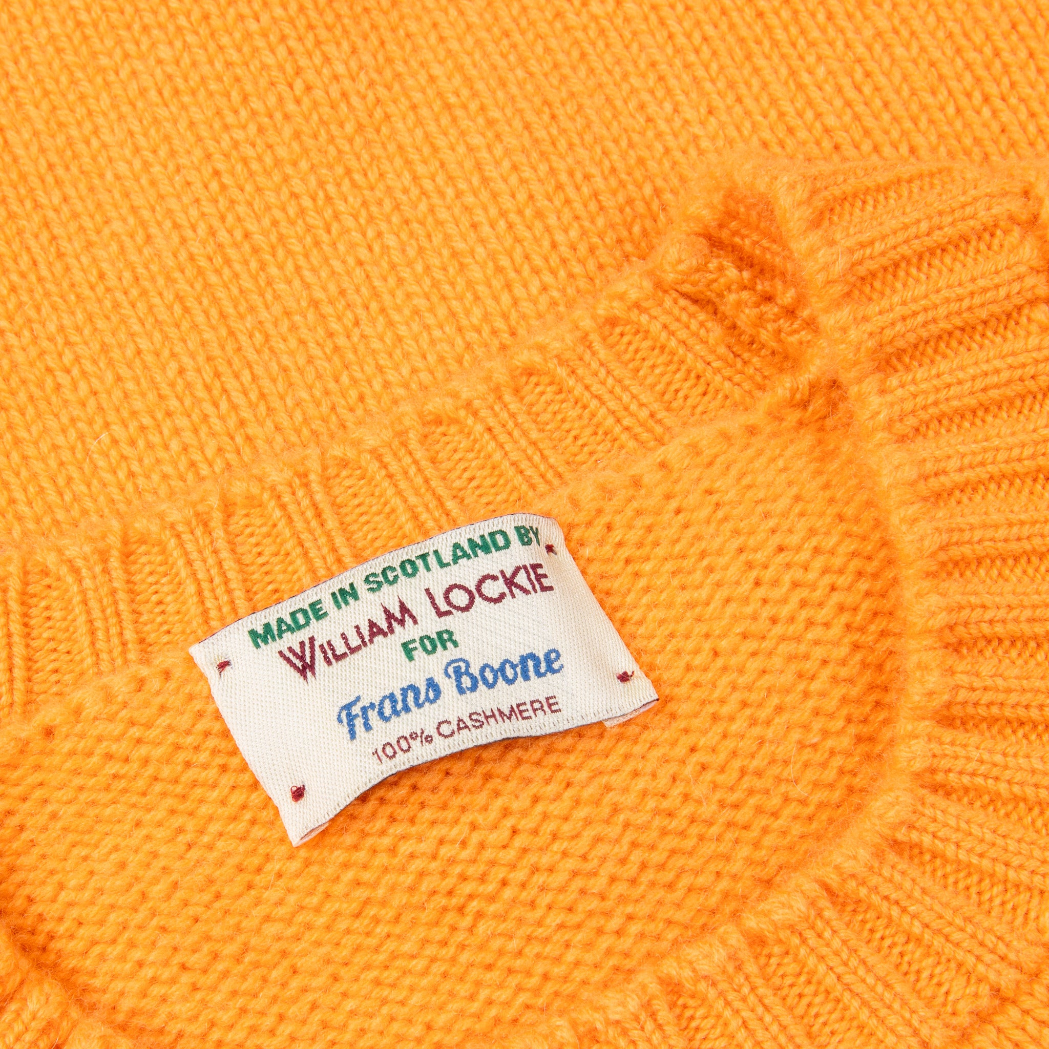 William Lockie x Frans Boone Nis Cashmere Crew Neck Cantaloupe