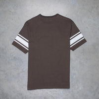 The Real McCoy's Football T-Shirt Sticky Fingers Charcoal