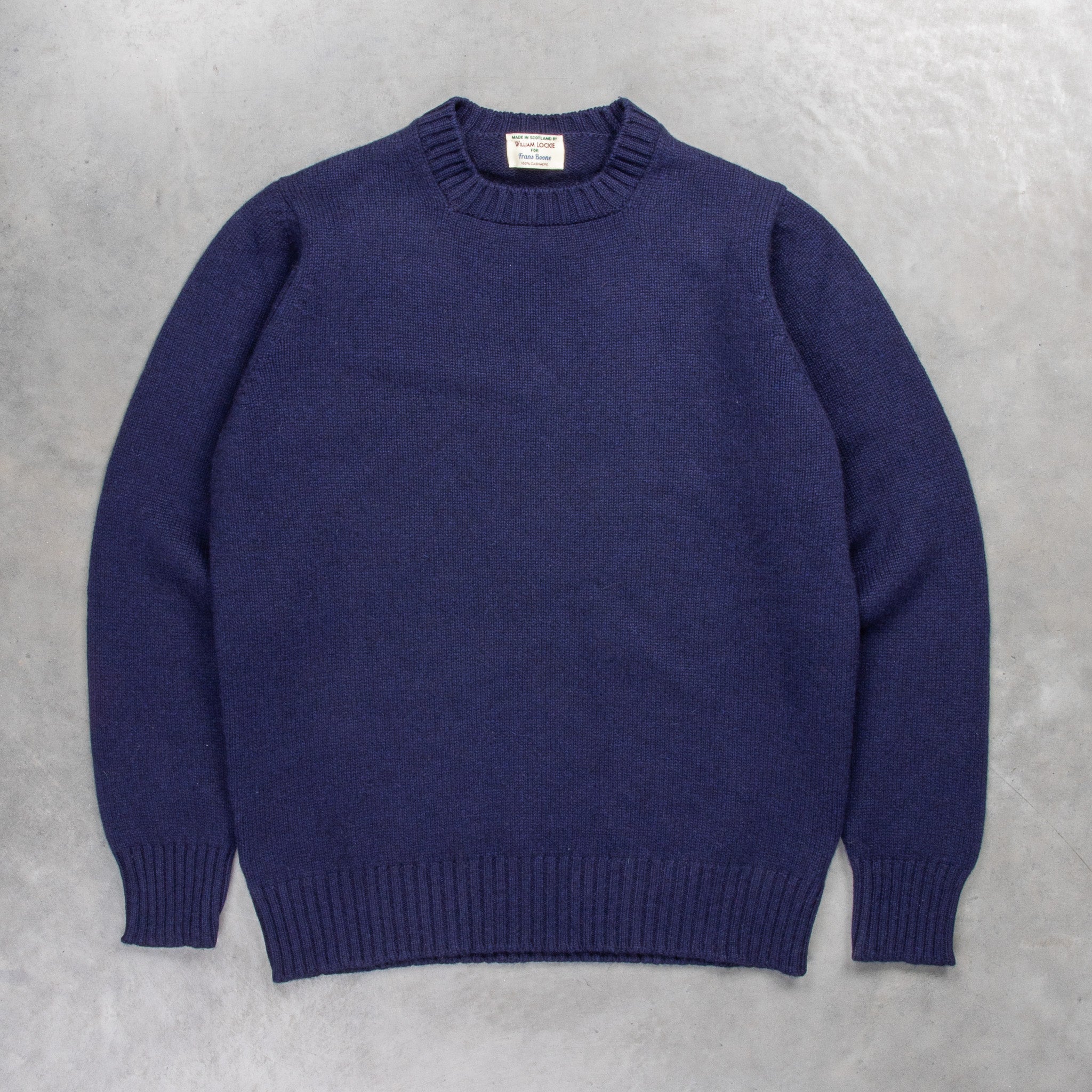 William Lockie x Frans Boone Nis Cashmere Crew Neck Blackberry