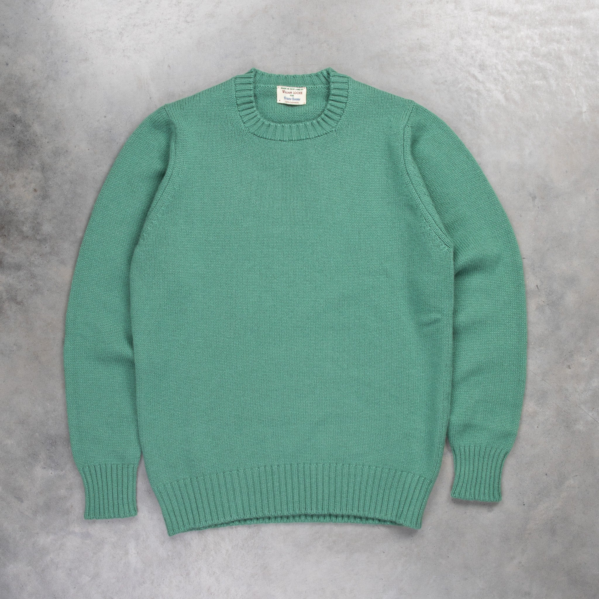 William Lockie x Frans Boone Nis Cashmere Crew Neck Beryl