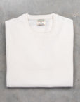 William Lockie x Frans Boone Super Geelong Vintage fit sweater Ice White