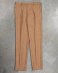 Rota Wool Cashmere Herringbone High Rise Pants Rust