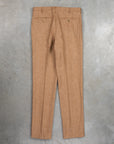 Rota Wool Cashmere Herringbone High Rise Pants Rust