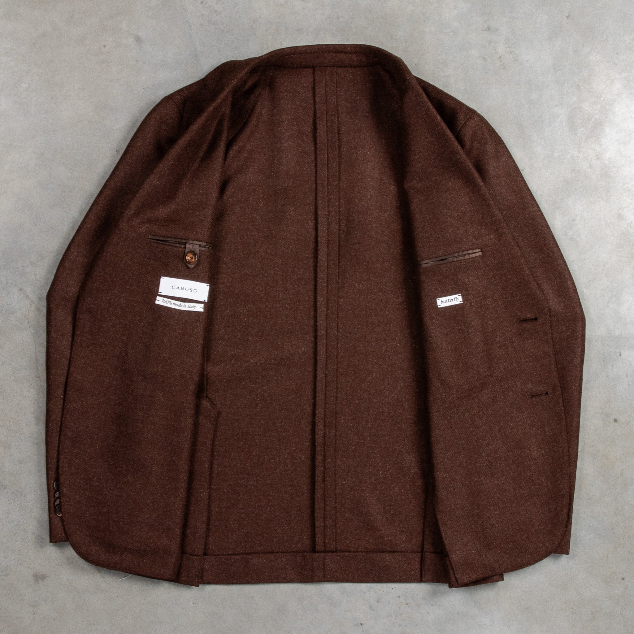【sale】caruso butterfly ジャケット 48 Caruso - Beige wool and cashmere butterfly jacket