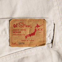 Orslow 107 Cotton Pique Ivy Fit pants Ivory