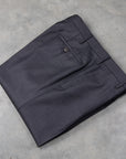 Rota Pantaloni High Rise Regular Fit Wool Gabardine Grigio Scuro