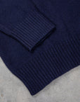 The Real McCoy's Wool Crewneck Sweater Navy