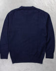 The Real McCoy's Wool Crewneck Sweater Navy